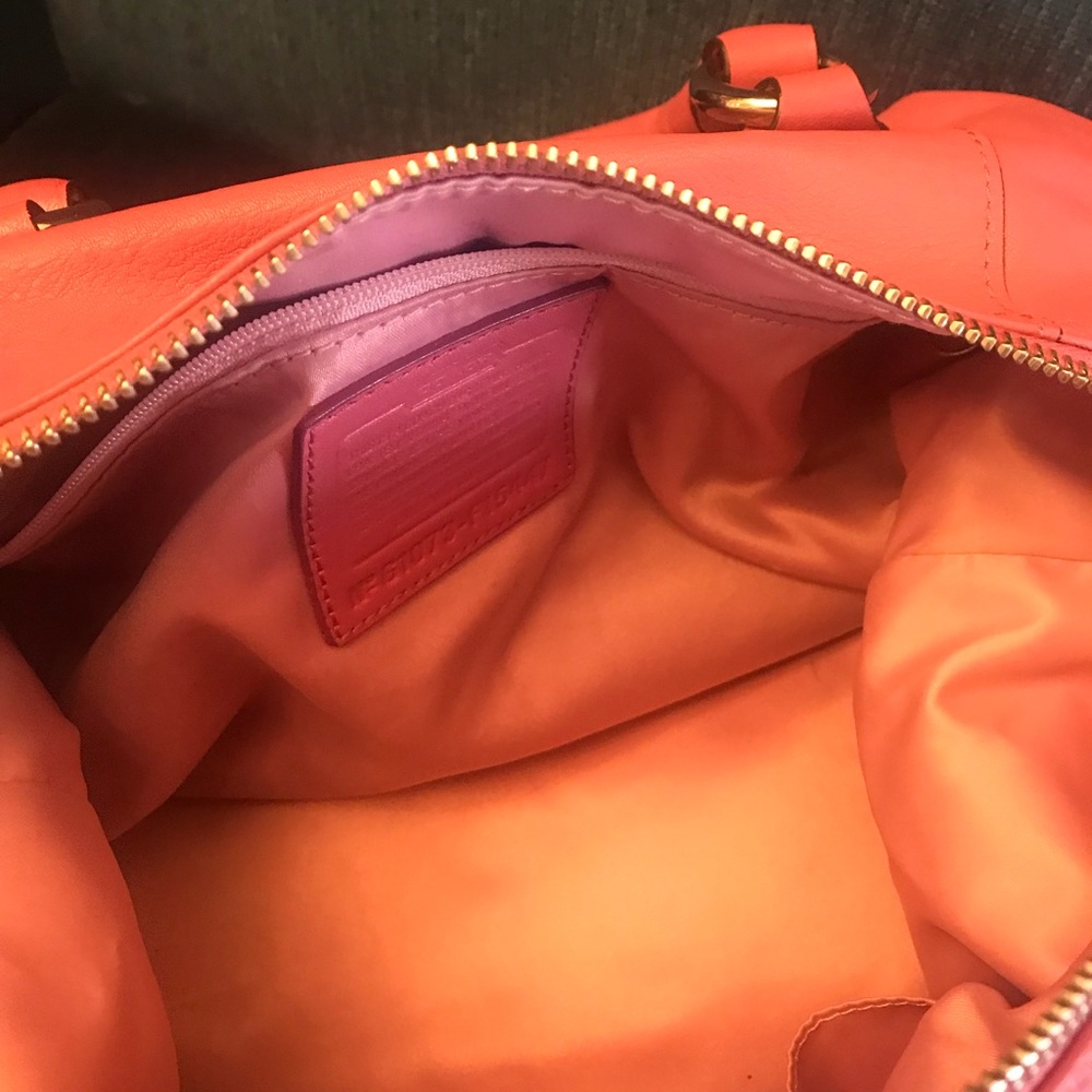 Coach F15447 Ashley Leather Handbag Pink Orchid - Picture 7 of 8